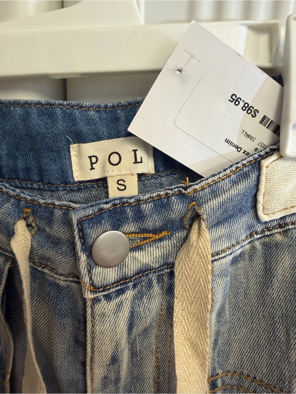 POL cargo pocket denim joggers - Picture 2 of 3